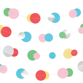 Multicolour bubbles  - party garland